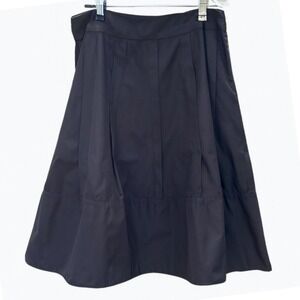 Jarbo Black A Line Sculptural Pleated Opera Skirt Size 40 12 Luxury Witchy Fairy